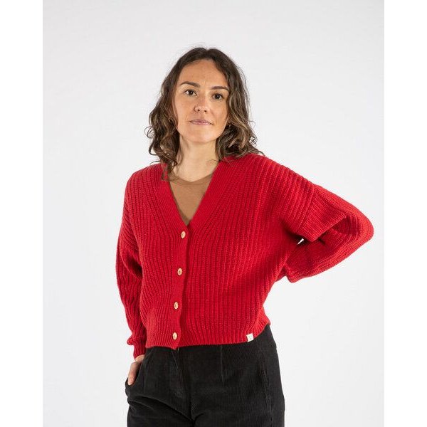 Matona Strickcardigan für Frauen aus Baumwolle und Lammwolle / Organic Knit Cardigan