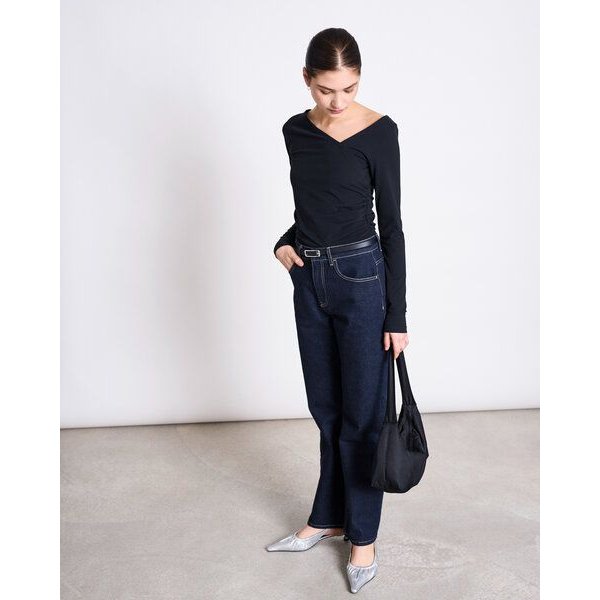 JAN N JUNE Asymmetrisches Baumwoll-Longsleeve CASMA