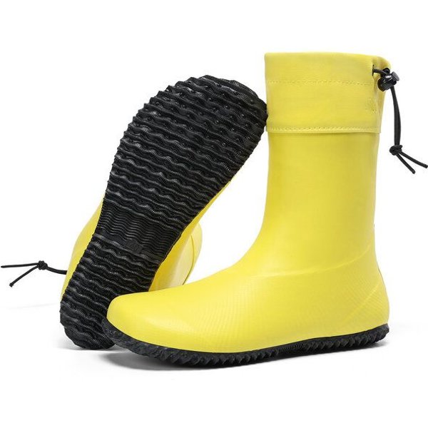 SAGUARO Gummistiefel Barfußschuhe vegan Winter Regen Stiefel Naturkautschuk gefüttert