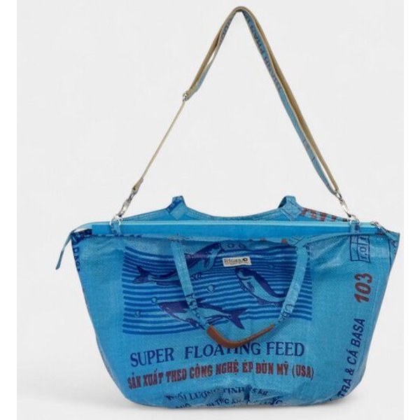 REFISHED fair fashion Tasche 'SOULMATE ZIP' Limitierte Edition! - upcycelte Fischfuttersäcke
