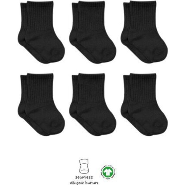 bistyle Socken 6er-Pack für Babys Babysocken Jungen Mädchen Kurzsocken gerippt