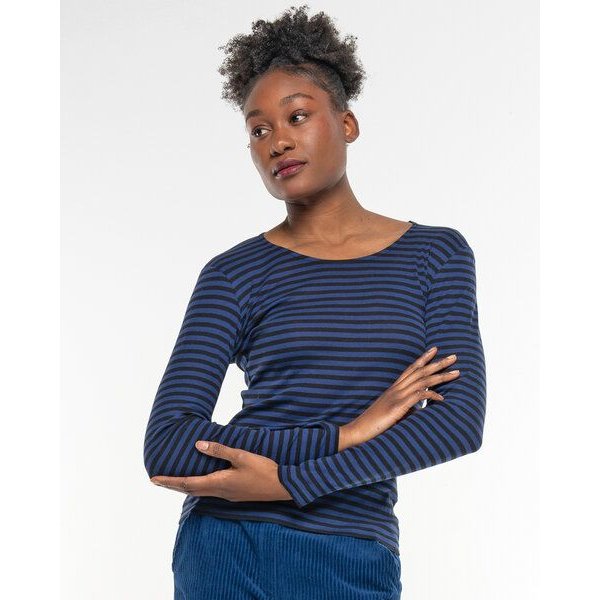 Alma & Lovis Geringeltes Longsleeve aus softer Bio-Baumwolle | Ringel Shirt