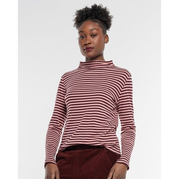 Alma & Lovis Turtleneck Ringelshirt aus softer Bio-Baumwolle | Ringel Turtleneck