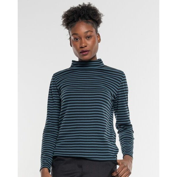 Alma & Lovis Turtleneck Ringelshirt aus softer Bio-Baumwolle | Ringel Turtleneck