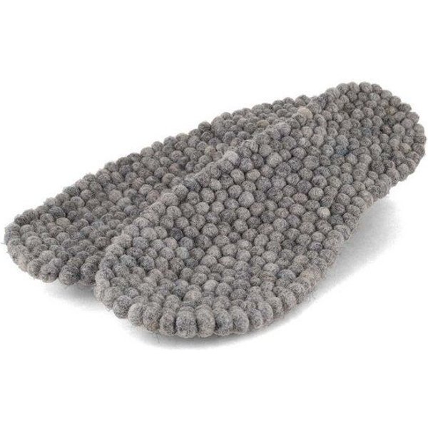 WoolFit Handgemachte Einlegesohlen aus Filzkugeln aus 100% Wolle - warm mit Massage Effekt