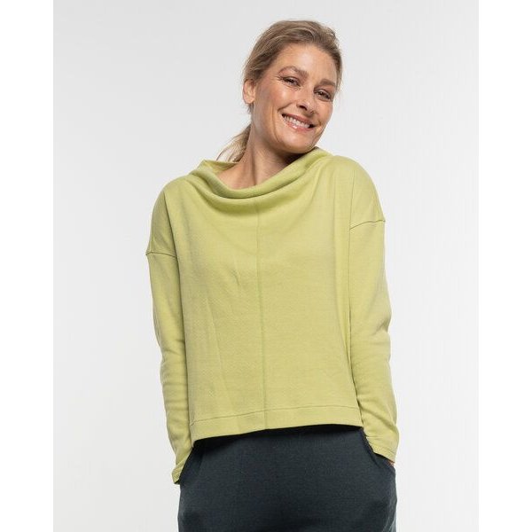 Alma & Lovis Sweater mit Wasserfall-Ausschnitt aus Organic Cotton | Gentle Cascade
