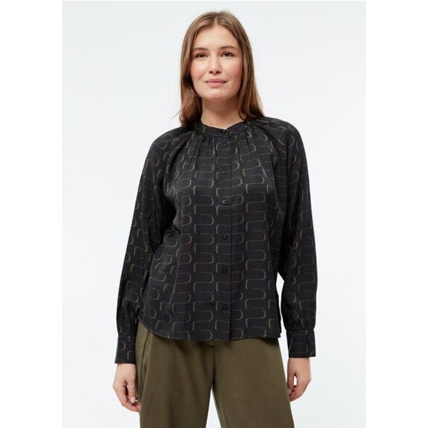 Givn Berlin Bluse GBSMILLA mit Puffärmeln aus TENCEL mit Peach-Effekt