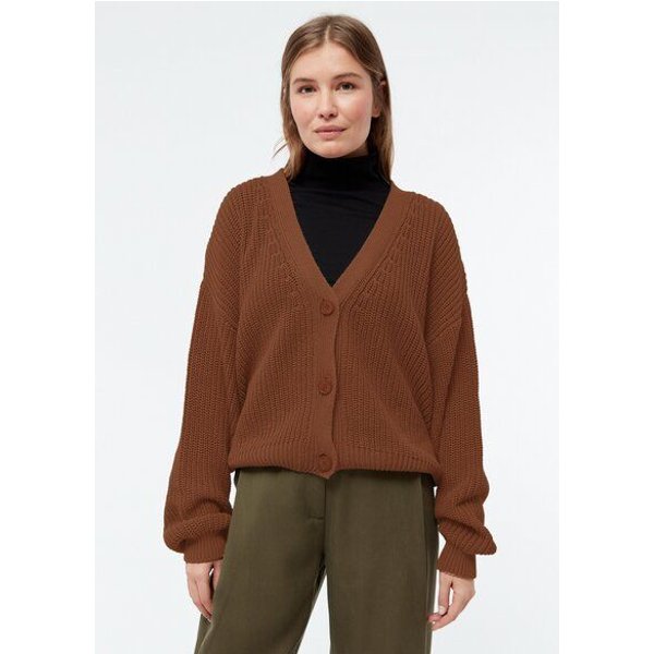 Givn Berlin Strickcardigan GBDESIREE oversize aus Bio-Baumwolle mit Perlmuster-Strick