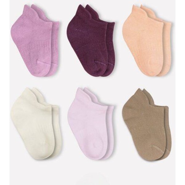 bistyle Baby-Sneaker Socken Basic 6er-Pack – zertifiziert, hoher Baumwollanteil