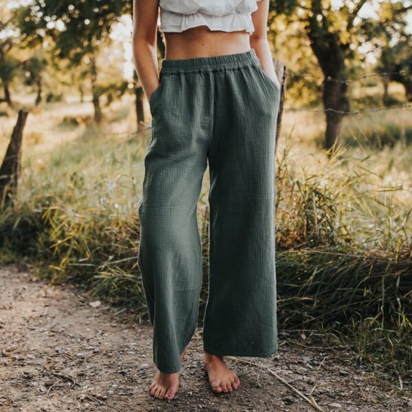 NORDLICHT Damen Hose aus Bio-Baumwolle Musselin LEJA
