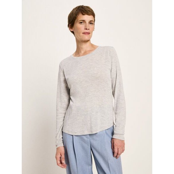 LANIUS Langarmshirt (GOTS) aus Bio-Schurwolle