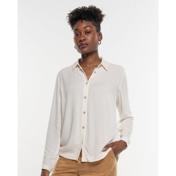 Alma & Lovis Elegante Bluse aus fließendem EcoVero | Hemdbluse