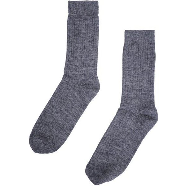 De Colores Rippstrick-Socken aus Alpaka und Wolle