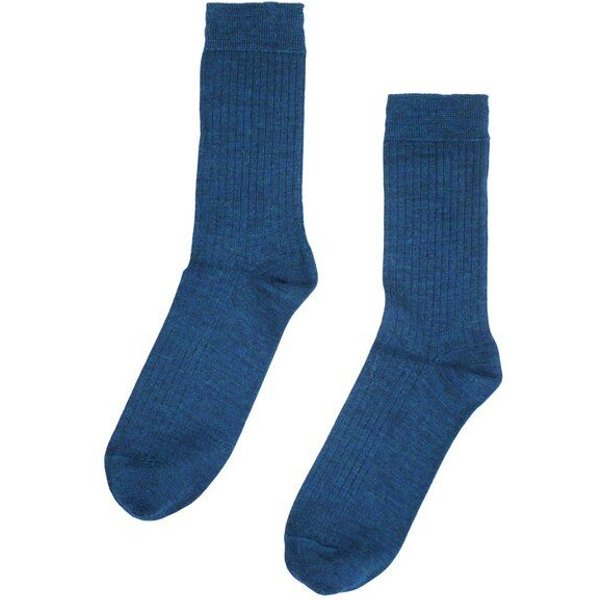 De Colores Rippstrick-Socken aus Alpaka und Wolle
