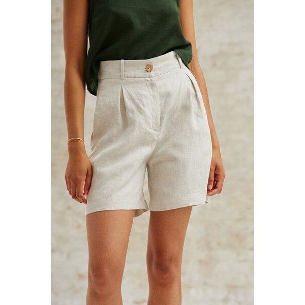 Jyoti - Fair Works Hanf Highwaist Shorts Aakash