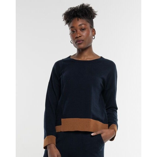 Alma & Lovis Feiner Strickpulli aus softem Bio-Baumwoll-/Woll-Mix | Cot-Wool Pullover