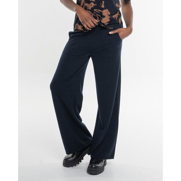 Alma & Lovis Legere Strickmarlene aus softem Bio-Baumwoll-/Woll-Mix | Cot-Wool Strickhose