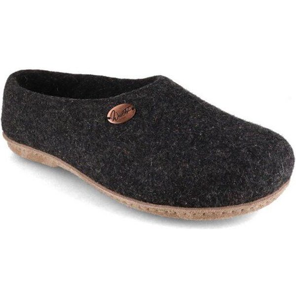WoolFit Filzhausschuhe „Classic“ mit geschlossener Sohle für extra Halt mit Schuheinlage
