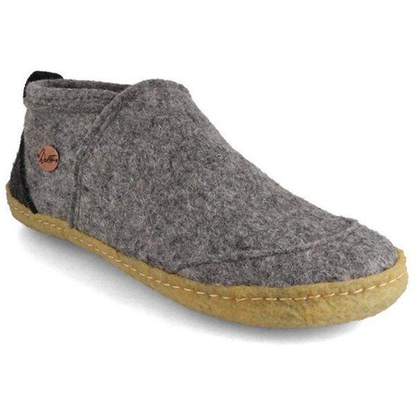 WoolFit Hausschuhe 'Taiga' mit Naturgummisohle, 100% Wolle