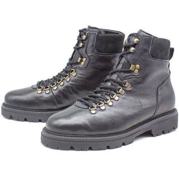 Werner 1911 Bio-Herrenstiefel mit Lammfellfutter - Polarwolf - cognac - IVN-zertifiziert