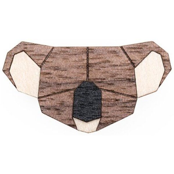 BeWooden Brosche aus Holz - Koala | Mode Schmuck
