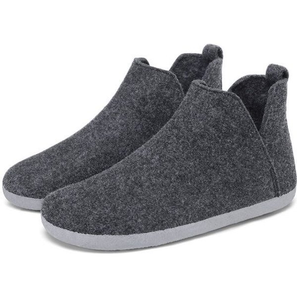 Home & Joy Hausschuhe Filz vegan Hüttenschuhe Pantoffeln Schlappen Pantoletten