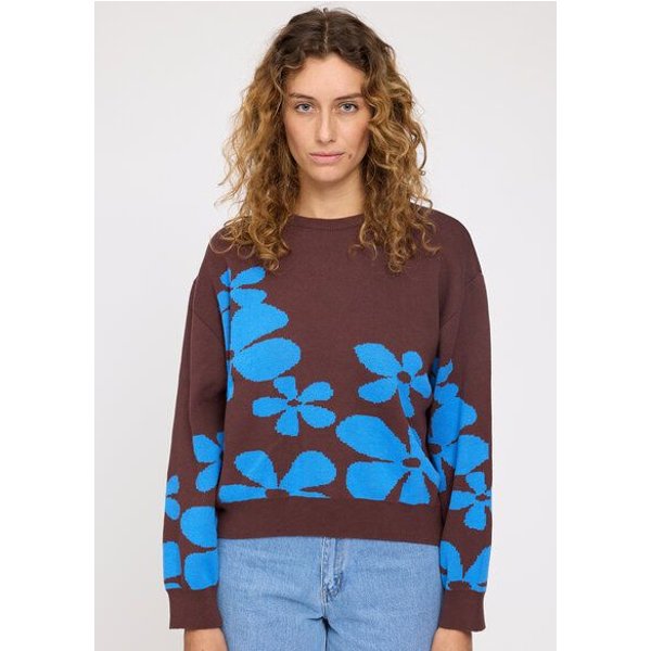 Mazine Baumwollstrickpullover Floral