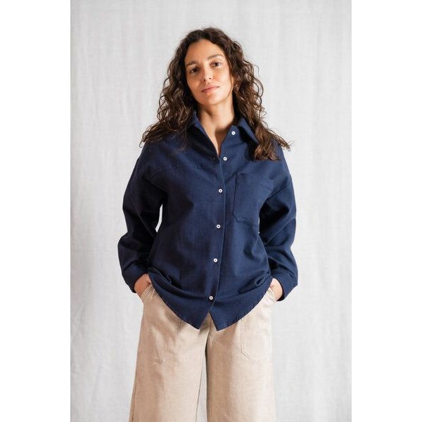 Jyoti - Fair Works Baumwoll Flanellshirt Ashrit