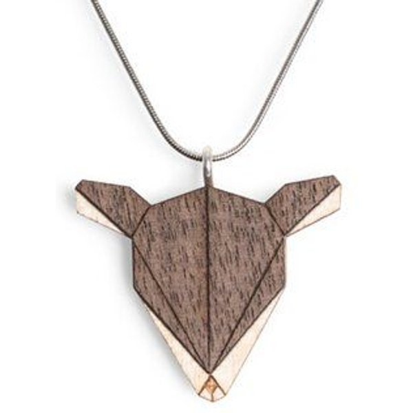 BeWooden Halskette Reh | Kette mit Anhänger aus Holz