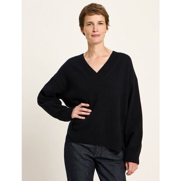 LANIUS Pullover mit V-Ausschnitt