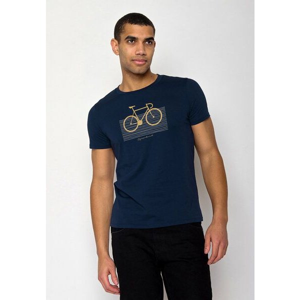GREENBOMB Bike Bars Guide - Sportliches T-Shirt aus Bio-Baumwolle / hochwertiger Print / GOTS / Fair & Vegan