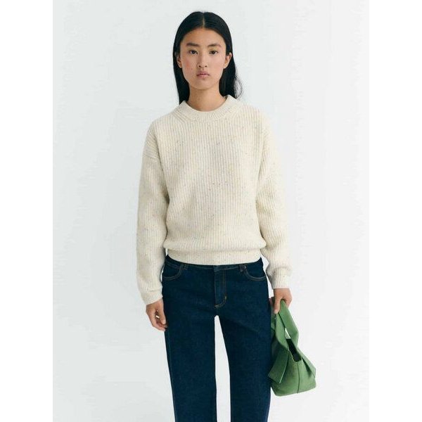 thinking mu Damen Pullover - Carmen Knitted Sweater - aus Wolle