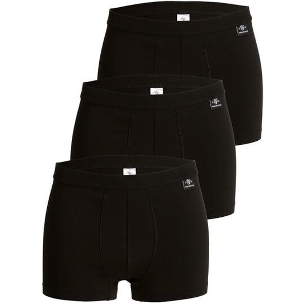 Haasis Bodywear Herren Pants, ohne Eingriff, Weichgummibund, 3er Pack, Bio Baumwolle/Elasthan, GOTS zertifiziert