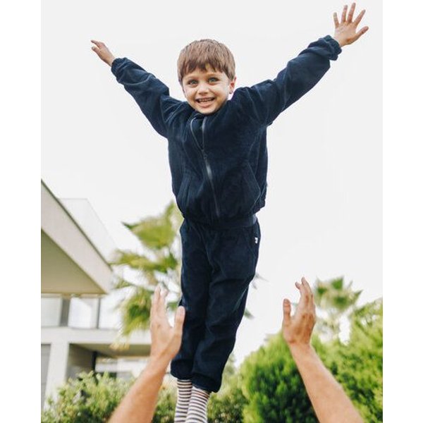 Leela Cotton Kinder Cord Baseballjacke – 100% Bio Baumwolle, feiner Cordstoff, Jacke, Sweatjacke, Cordjacke, Kinderbekleidung