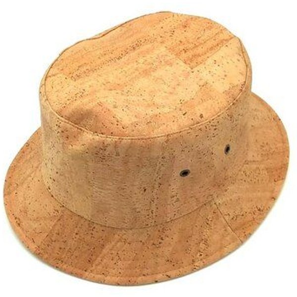Kork-Deko Beiger Bucket Hat aus Korkstoff – trendiger Anglerhut