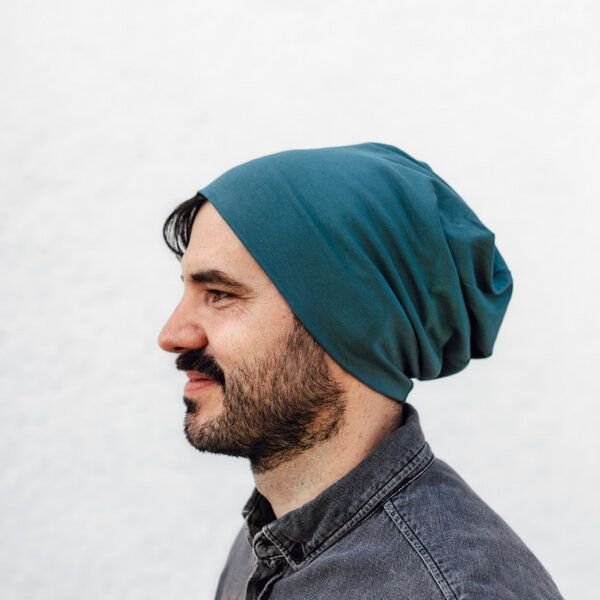 Liebe Deinen Planeten Jersey Beanie Basic aus Bio Baumwolle in 3 Größen - Damen & Herren | lokal handgefertigt in Tirol