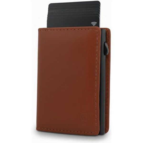 Akaroa Kartenetui Slim Wallet PELLE – Popup Cardholder mit Kartenauswurf