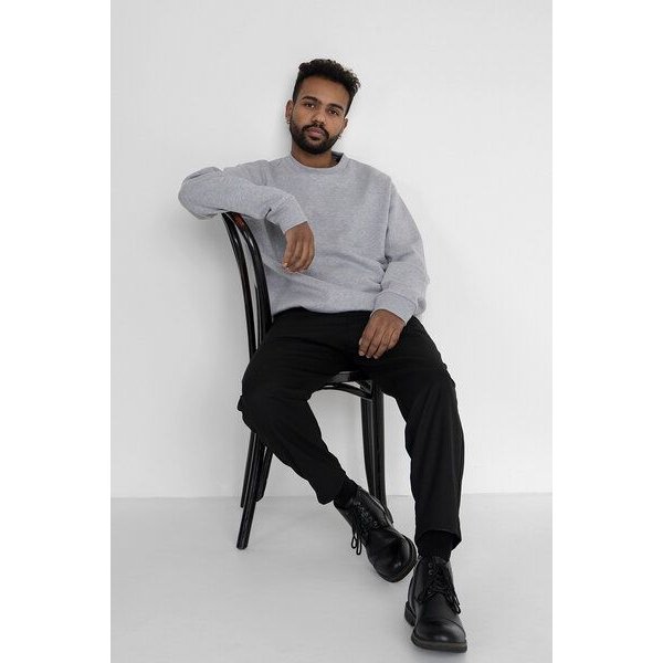 Kultgut Veganer Sweatpullover mit Recycling-Anteil / Meliert