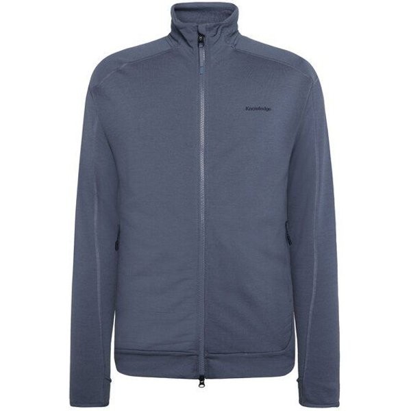 KnowledgeCotton Apparel Fleece-Jacke mit Reißverschluss DYNAMIC aus Merinowolle - Herren