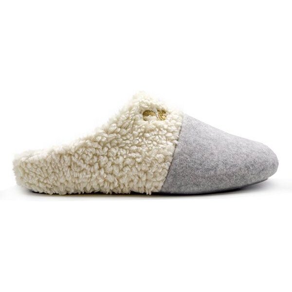 Veganer "thies ® Organic Teddy Mix Slipper" aus Biobaumwolle