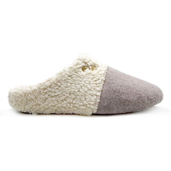 Veganer "thies ® Organic Teddy Mix Slipper" aus Biobaumwolle