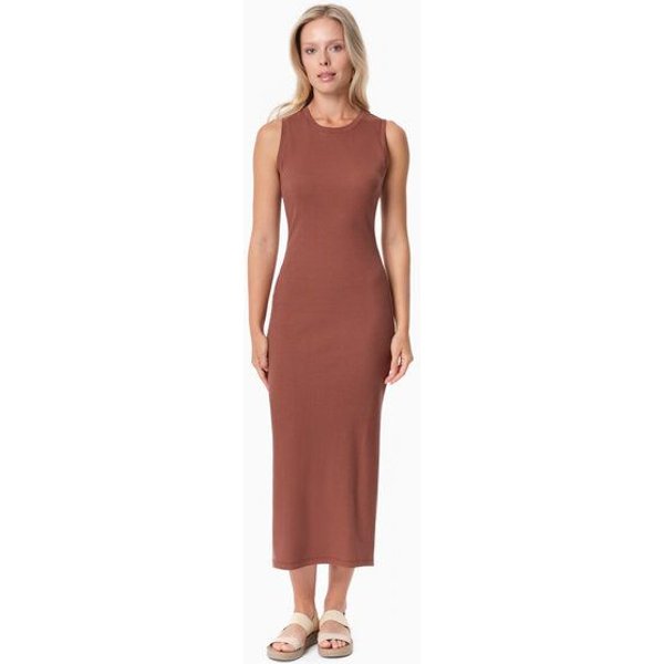 ORGANICATION DURRU | Geripptes Kleid aus Bio-Baumwolle