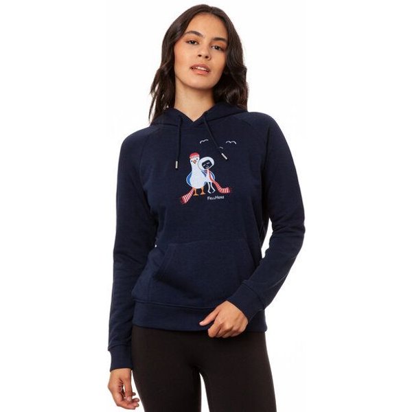 FellHerz Damen Hoodie Möwenliebe aus 85% Biobaumwolle und 15% recyceltem Polyester