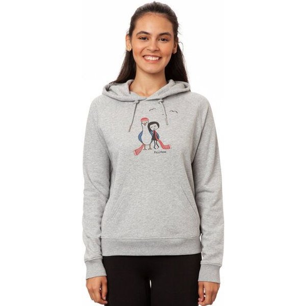 FellHerz Damen Hoodie Möwenliebe aus 85% Biobaumwolle und 15% recyceltem Polyester