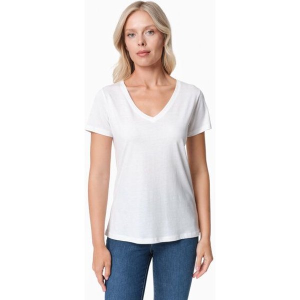 ORGANICATION TAMARRA | T-Shirt aus TENCEL Modal und Bio-Baumwolle mit V-Ausschnitt