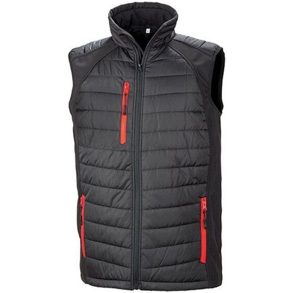 Result Genuine Recycled Herren Weste Steppweste Atmungsaktiv Wasserabweisend Bodywarmer bis Größe 4XL Wattiert Padded Übergangsweste