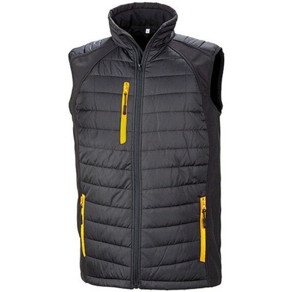 Result Genuine Recycled Herren Weste Steppweste Atmungsaktiv Wasserabweisend Bodywarmer bis Größe 4XL Wattiert Padded Übergangsweste