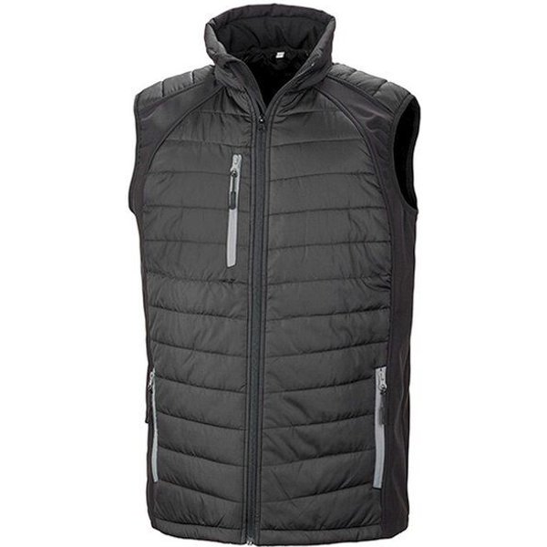 Result Genuine Recycled Herren Weste Steppweste Atmungsaktiv Wasserabweisend Bodywarmer bis Größe 4XL Wattiert Padded Übergangsweste