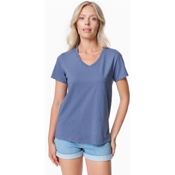 ORGANICATION TESSA | Basic T-Shirt aus Bio-Baumwolle mit V-Ausschnitt