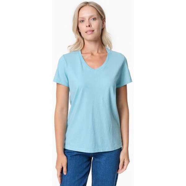 ORGANICATION TESSA | Basic T-Shirt aus Bio-Baumwolle mit V-Ausschnitt